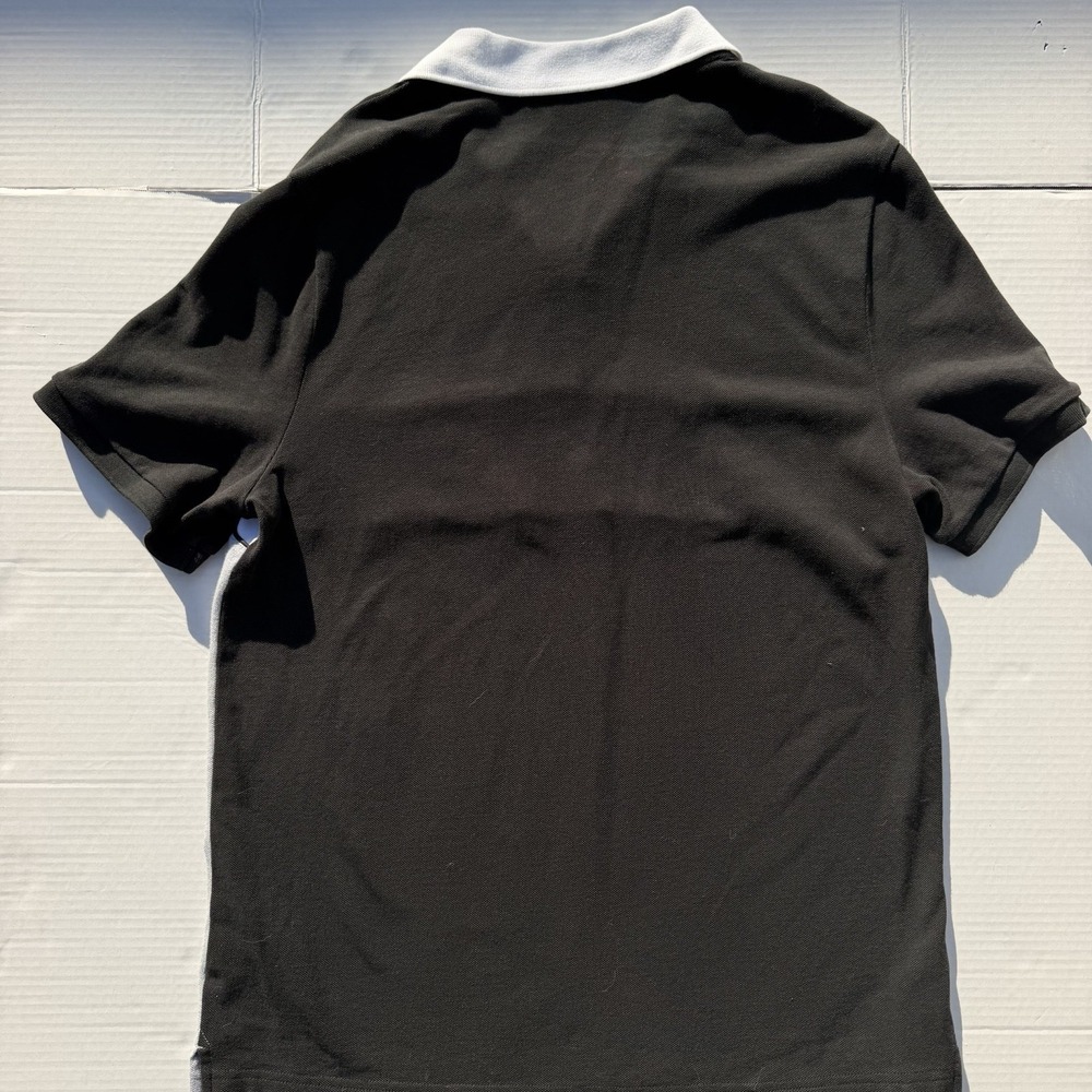 Michael Kors Polo 1/4 Zip Color Block Black Gray Shortsleeve Collared Mens Large - Picture 3 of 5